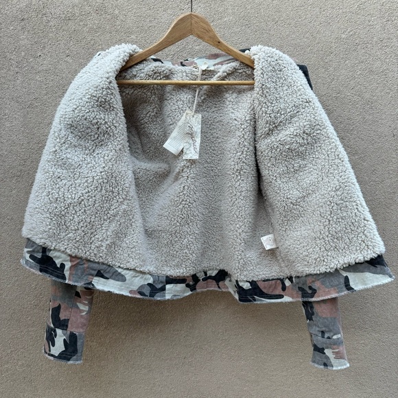 🆕 Mystree Fleece Lined Cozy Camo Jacket Sz S - Picture 7 of 10